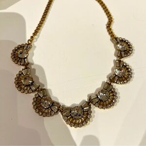 Vintage j crew rhinestone necklace